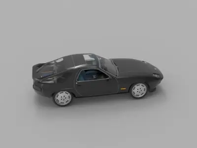 1981 Porsche 928 3D model purchase
