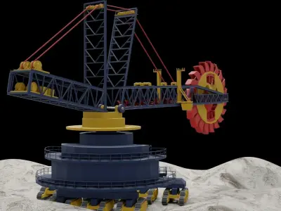 Bucket Wheel Excavator 3D model