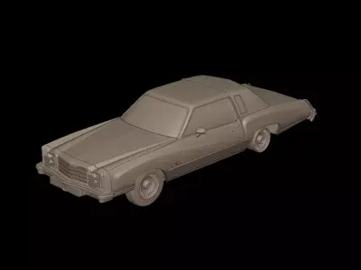 CHEVROLET MONTE CARLO 1976 3D PRINT MODEL 3D print model