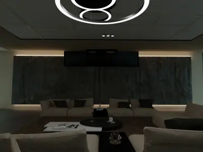 Cliff House Mordern 3D model