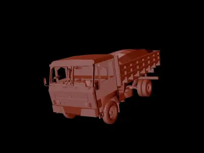 Leyland tipper Low-poly 3D model