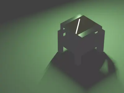 Glass Shader Small Dining Table 3D print model