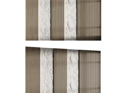 3d Wall Panel 1 Headboard 3D model