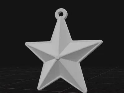 star ornament 3D print model