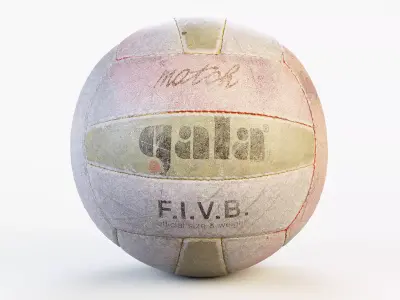 Old Volley Ball PBR 3D model