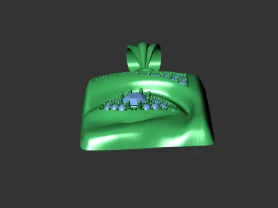 Eye fantasy pendant Free 3D print model