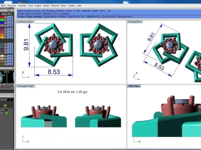 light weight  Earring-4 3D print model