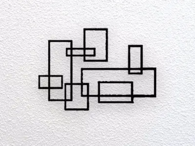 Abstract Wall Art 3D print model 43
