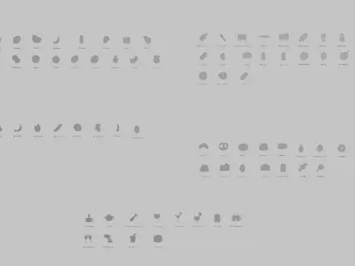 Food and Drinks Emoji Pack 3D Printable 86 Unique Emojis 3D print model