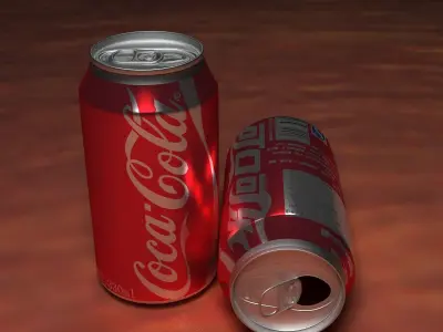 Chinese coke can 3D model