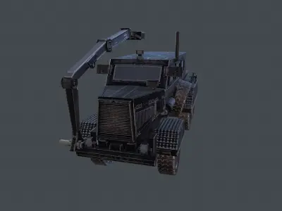 Buffalo armored vehicle Low-poly 3D model