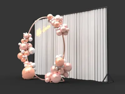 Balloon Arch 6 3D model