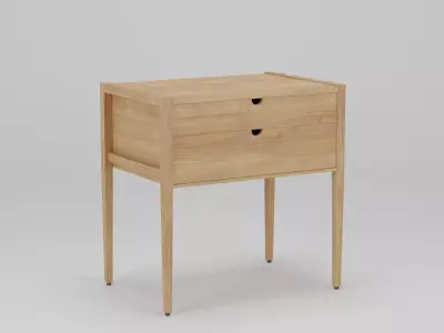 Garfield Nightstand 66x45x68 Low-poly 3D model