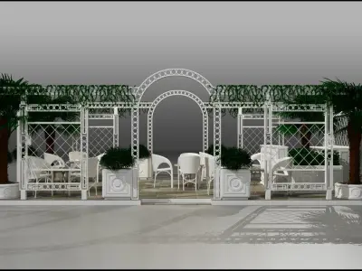 Coffee Shop 3D model shop