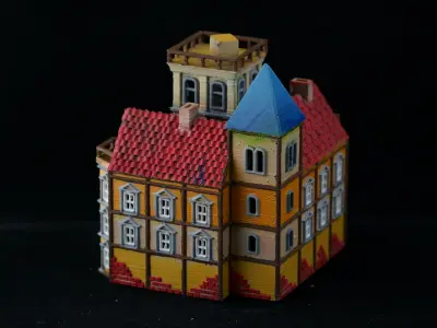 Medieval House 38 3D print model 3D model