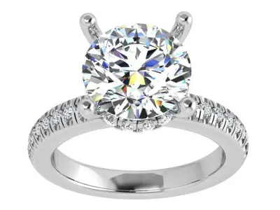 Round Diamond Ring 4188 3D print model