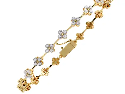 Luxury Styles High Diamond Bracelet  3D print model