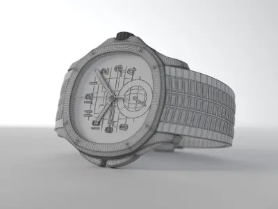 Patek Philippe Aquanaut  - PBR and Vray materials 3D model