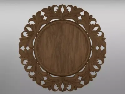 Carved decor for clock vs For any type of frame 3D model