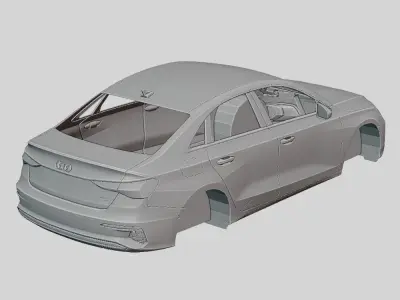 Audi A3 Sedan Premium 2020 Printable Body  3D print model