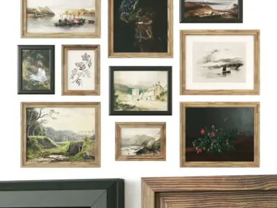 Gallery Wall 140 3D model