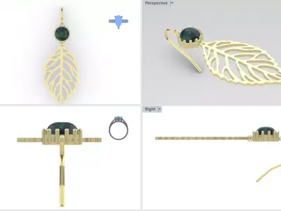 aros Hoja Free 3D print model