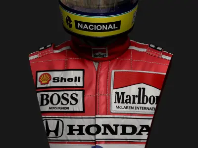 Ayrton Senna Bust 3D print model