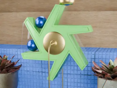 Pinwheel Loop Animation 3D model