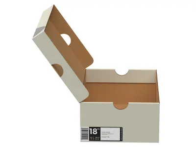 Nike Shoe Box PBR 09 Low-poly 3D model