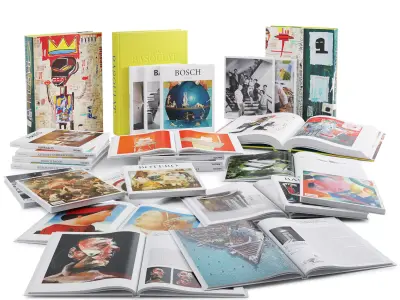 Book Set 1 of books with on cover 3D model