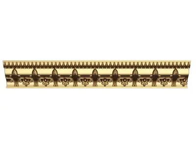 Cornice Decoration Molding 049 Low-poly 3D model