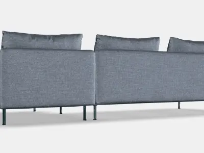 SODERHAMN 4-seat sofa 1 Low-poly 3D model