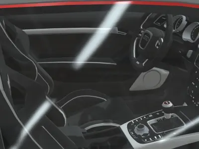 Audi S5 2017 Low-poly 3D model