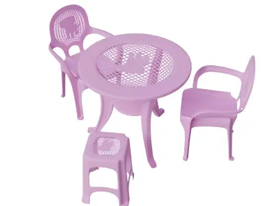 Table Set 3D model buy