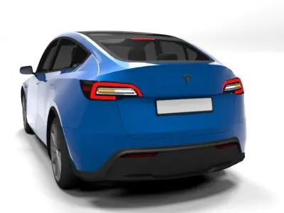 TESLA MODEL Y Low-poly 3D model