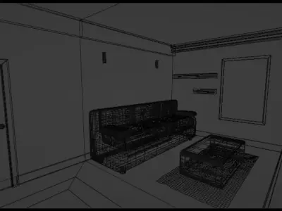 Gaming Room 3D model