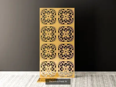 Decorative Panels Pack 5 3D Model Collection