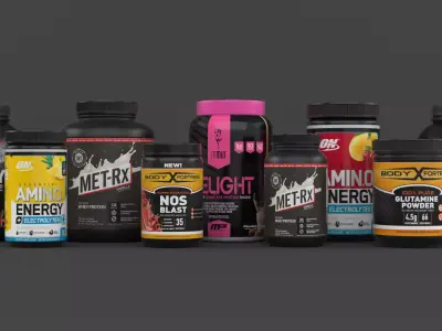 Protein Powder Collection 3D model