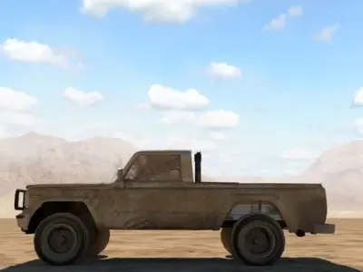 Jeep j20 truck 3D model