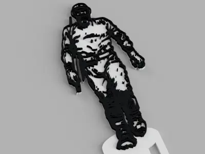 El Eternauta Logo Bookmark for books Free 3D print model