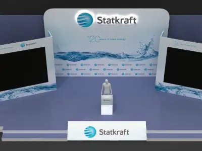 Stage Decor Design 023 Low-poly 3D model