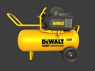 Air Compressor Low-poly 3D model