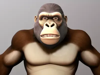 Gorilla Low-poly 3D model