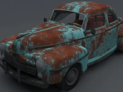 DAMAGED CAR  3D model