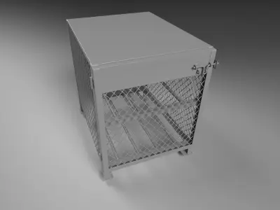 3D model of a box for a gas cylinder 3D model