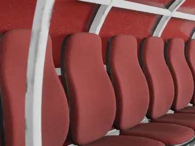 Reserved Player Bench 3D model