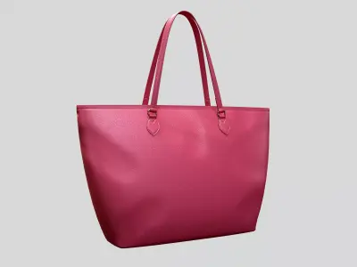 Gucci Women Ophidia GG Medium Tote Pink Leather Bag  Low-poly 3D model