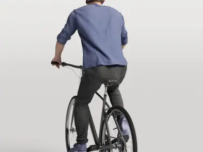Humano Biking Man 0819 3D model