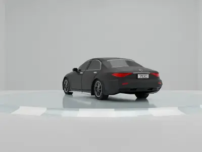 MERCEDES S-CLASS - low poly  3D model