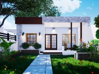 Small villa house  3D model